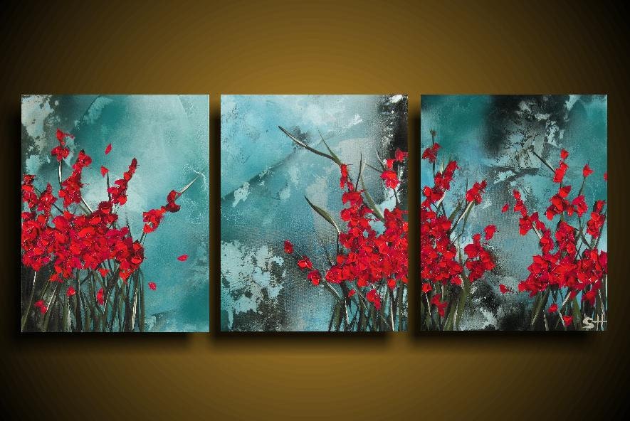 Abstract Painting. 20% OFF Large. Asian Painting. Modern Art. Original. Contemporary Painting. Huge 20 x 48 Art Artwork Blue Turquoise Red