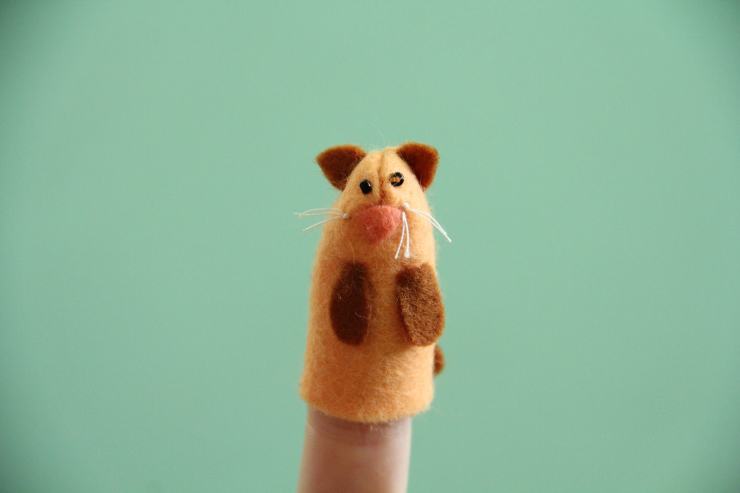 Cat Finger Puppet, Pumpkin Spice