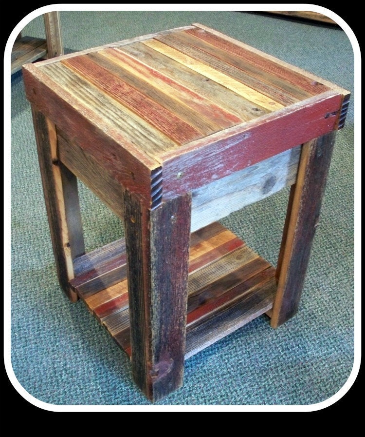 Barn Wood End Table  for John