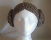 Princess Leia Hair Crochet Hat