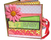 Baby on Board Girl Paper Bag Mini Scrapbook