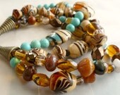 Multi-strand Rust and Turquoise