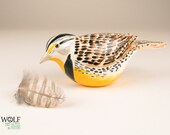 Pottery Bird Western Meadowlark Hand Formed