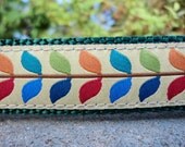 3/4" Adj. Petite Quick Release Collar - Feathers - Sm 8"-11" or Medium (or as a martingale)Or 1" & 1.5" listings