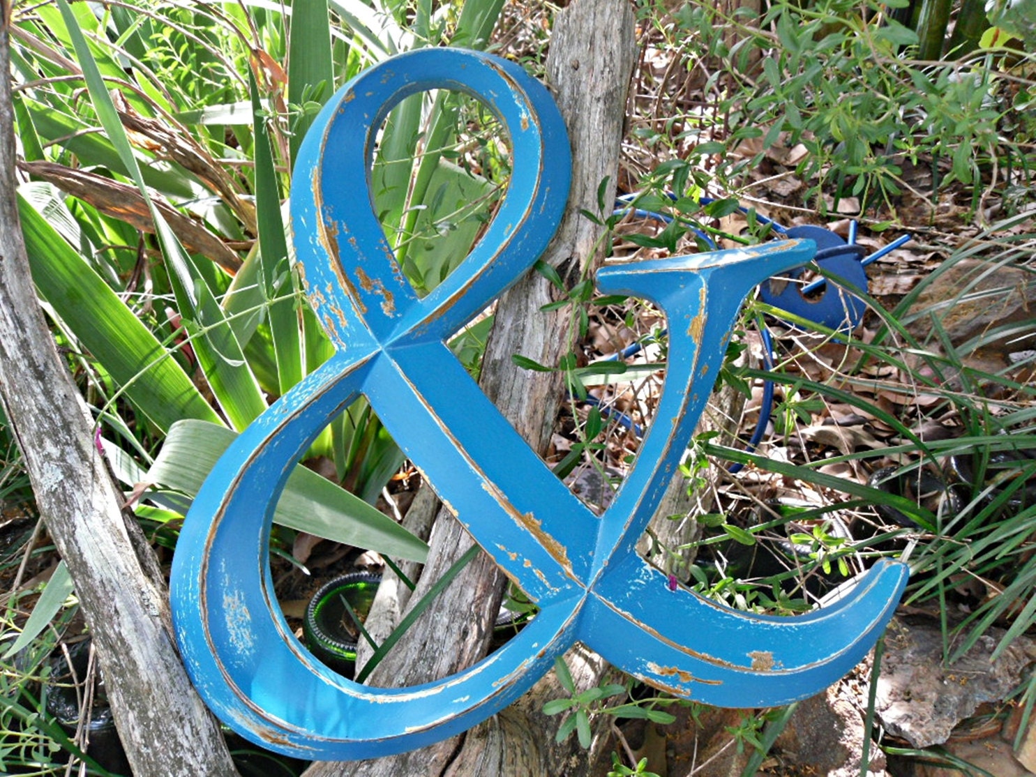 Large Ampersand Sign Turquoise Wall Letter