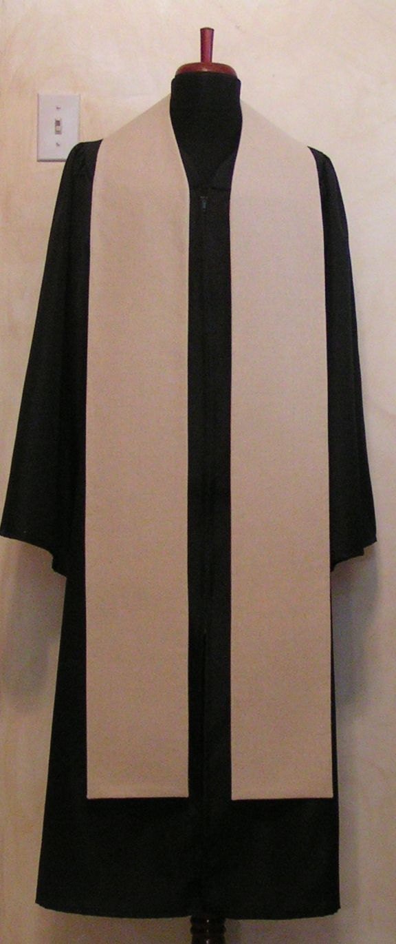 Do-It-Yourself Blank Custom Length Clergy Stole, Create Your Own Design -- MADE TO ORDER in Your Custom Length