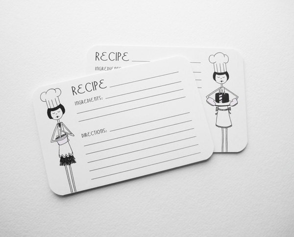 1920s flapper recipe cards // PDF Printables