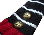 Long Knit Pirate Fingerless Gloves- You pick the colors - made to order