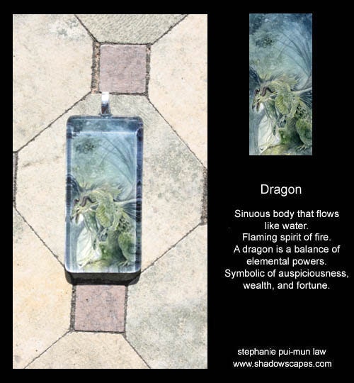 Glass Pendant  - Dragon - by Stephanie Pui-Mun Law