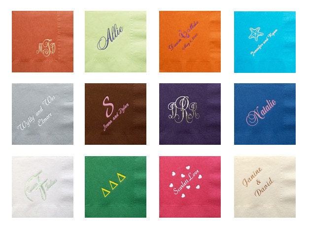 Custom Cocktail Napkins