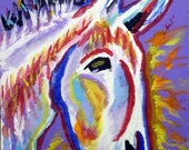 A donkey painting 8X10 canvas board