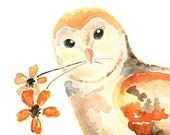 Whimsical Owl Painting