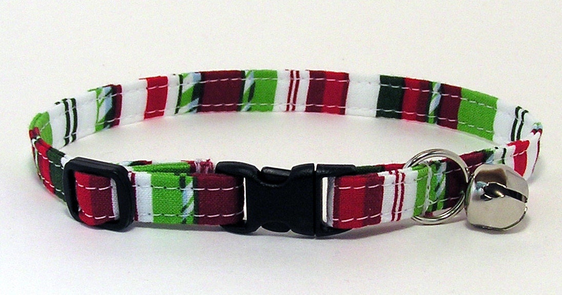 Cat Collar - Christmas Peppermint Twist