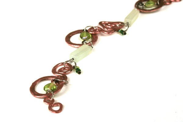 Bracelet made from reclaimed industrial metals