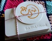 letterpress personalised notecards pack of 20