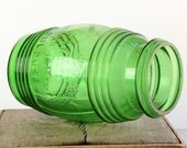 Large Vintage French Green Canning Jar