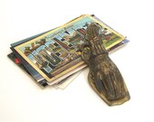 Brass Hand Clip Photo Holder Display Desk Organizer