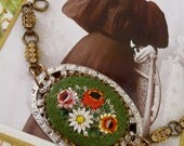Autumn Blooms -Vintage Assemblage Bracelet