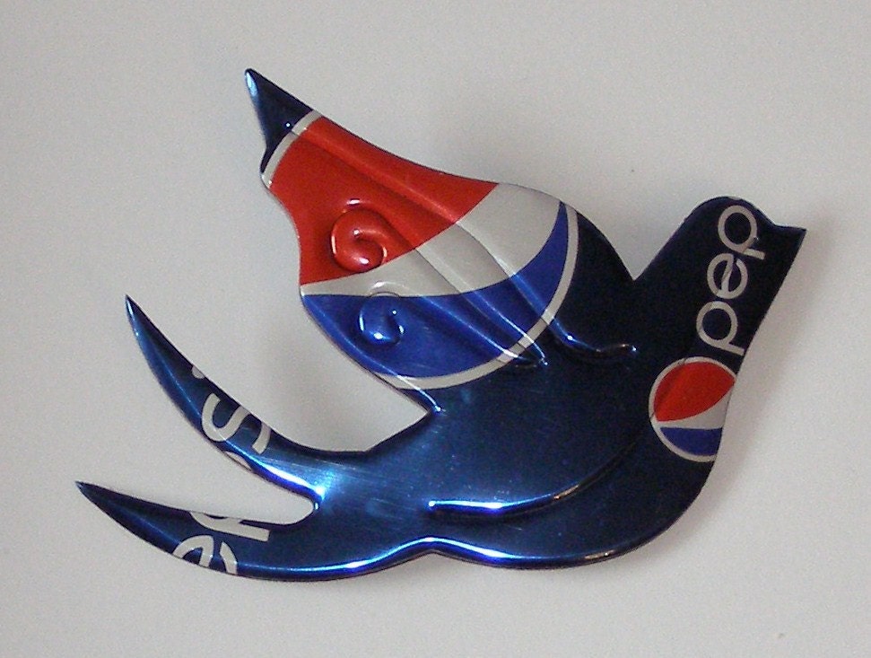 Dove - Patriotic Red White Blue Cola Soda Can Magnet