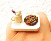Food  Ring Hot Chocolate Cookie  Sprinkles