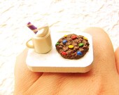 Food  Ring Hot Chocolate Cookie  Sprinkles