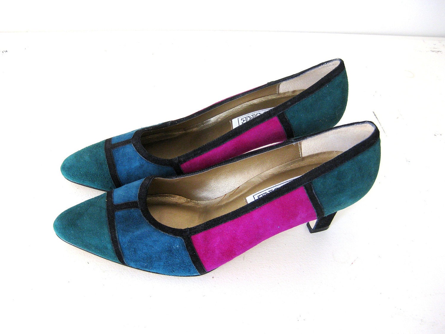 Mondrian Leather Heels, 7.5