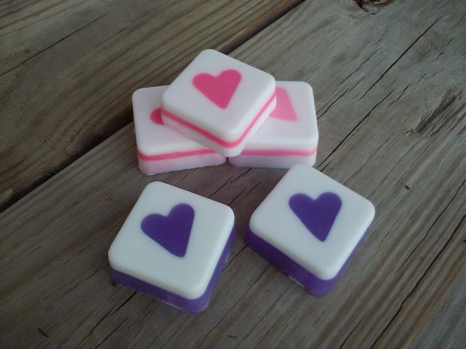 Soap Mini Square Heart Favors