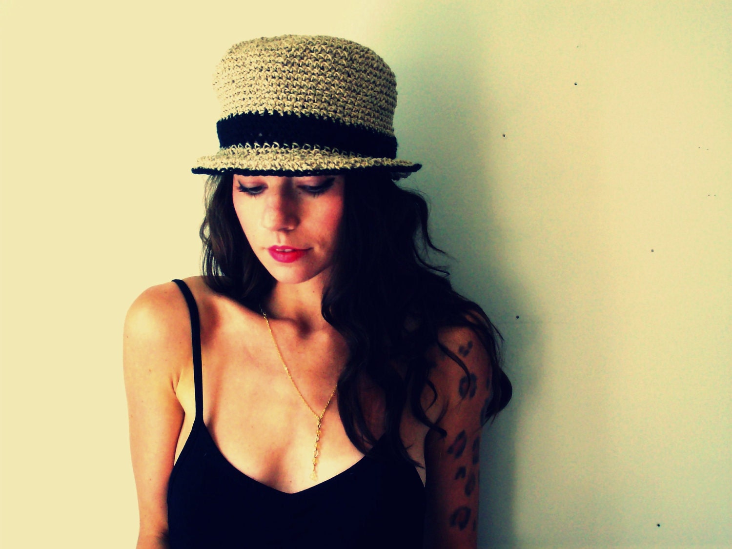 READY TO SHIP, Hemp Bowler Hat