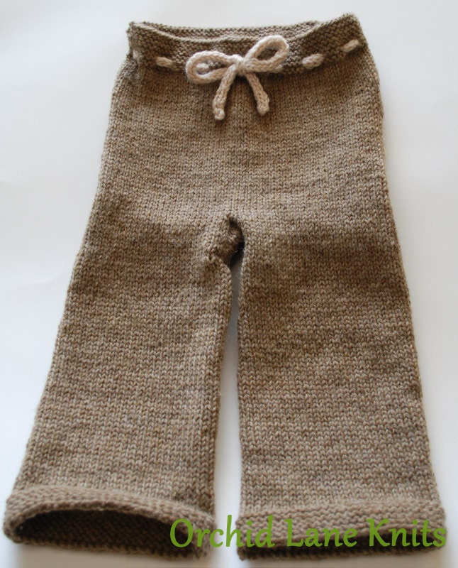 Camel Classic Wool Diaper Covers - Custom Knit Longies