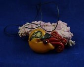 Brass Steampunk Nautilus Necklace - Polymer Clay Neo-Victorian Pendant