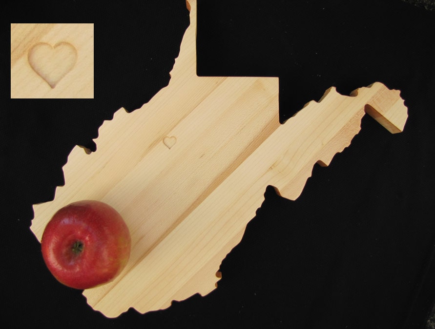 West Virginia Cutting Board West Virginia Shaped