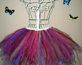 Pixie Dust / Jewel Tone Teen or Adult Tutu / Fairy Tutu  / Rave Tutu / Roller Derby Tutu