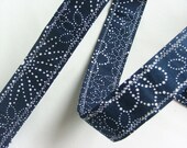 D Ring Belt, modern navy and white, M/L