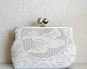 you are loved lace clutch