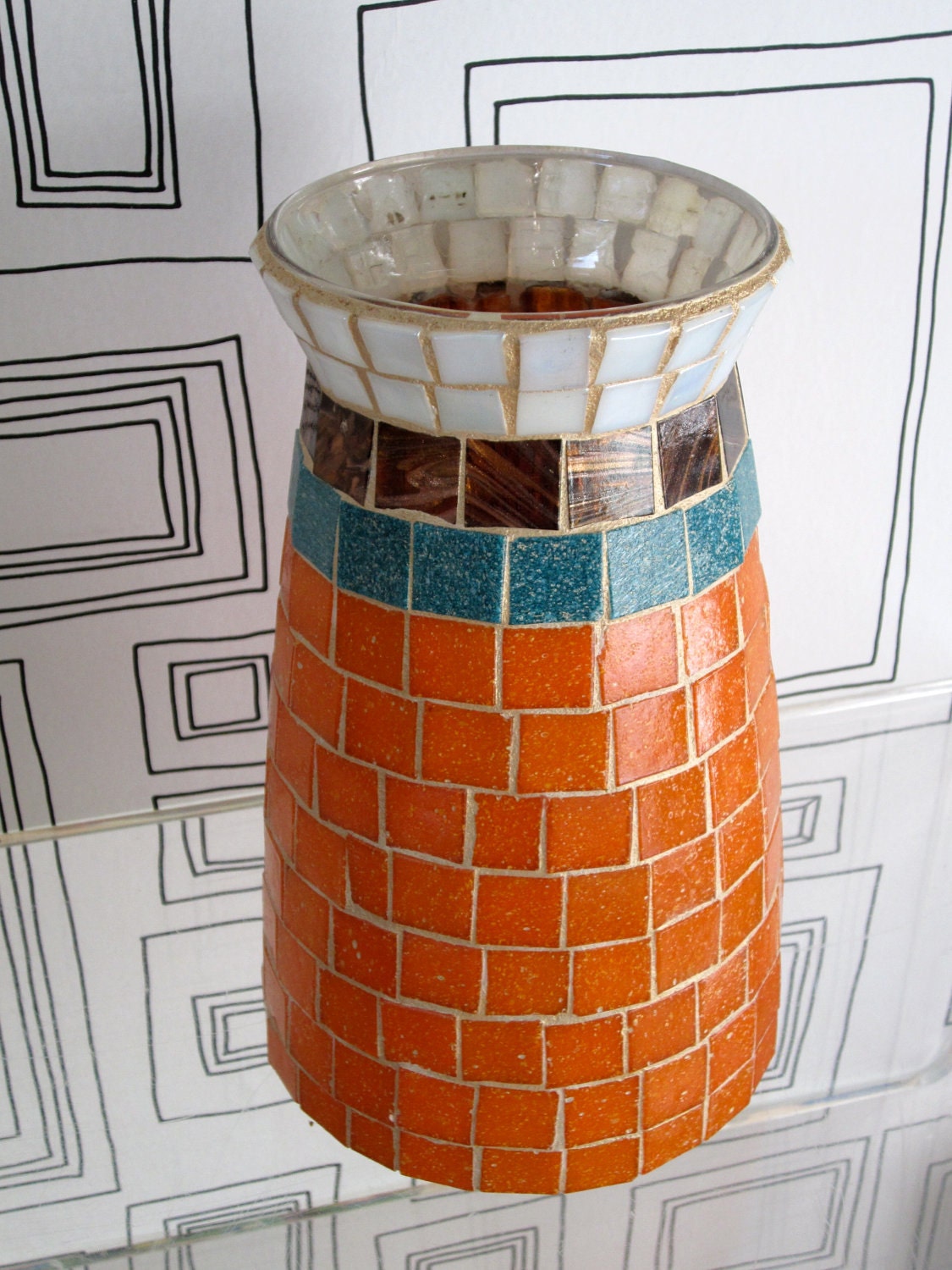 Mod Orange Vase