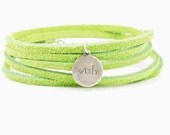Wish Suede Wrap Bracelet-Kiwi Green - SuzAndRoo