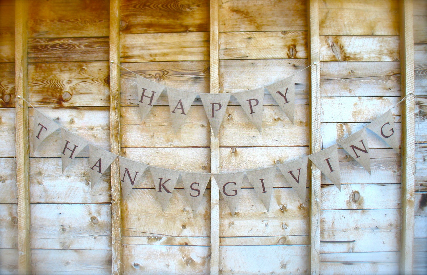 Happy Thanksgiving  Burlap Banner, burlap bunting, harvest, decoration