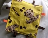 Crinkle Ribbon Tab Toy for Baby - Cotton Flannel