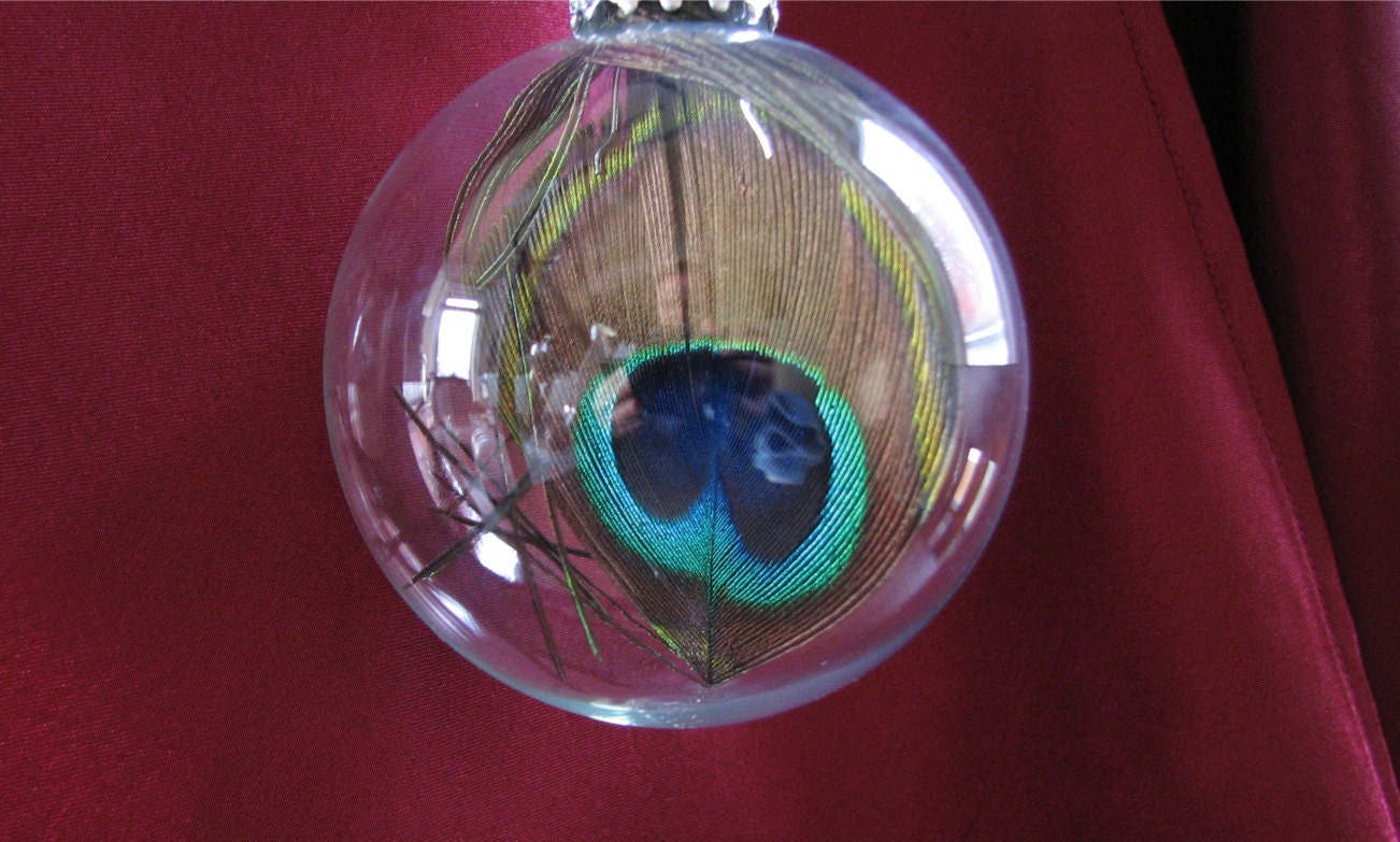 ONE Peacock Christmas Decoration