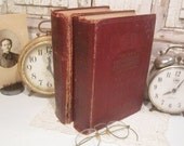 Antique Reference Books - 1924 - The New Universities Encyclopedia - Set of 2 - Aged Home Decor