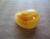 Vintage Hard Plastic Bubble Ring, Yellow Corn and Butter Swirl, Not Bakelite