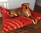 XL 38x50 Dog Bed Duvet Cover : Choose from MANY canvas colors - Use four standard sleeping pillows as stuffing