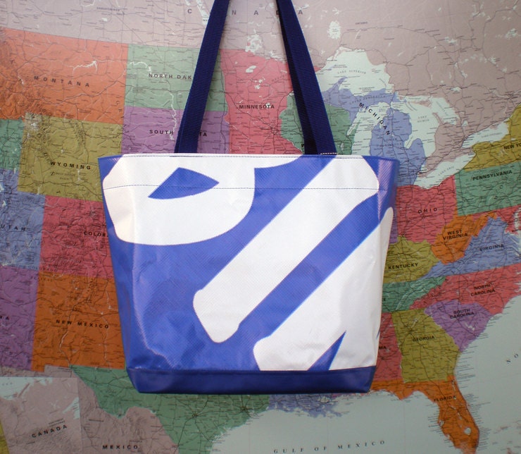 Tote Bag-made from a old billboard from Float Right Park