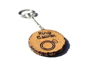 Wooden Keychain "Ring Bearer" - Custom engraving, wedding party/parent giftsFrom creativebyheart