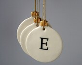 Personalized Letter Christmas Bauble Ornament