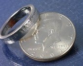COIN RING JEWELRY (Kennedy Half Dollar) (Reverse Narrow Band) Choose The (Year and Ring Size) You Want