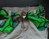 African Printed tied Sash - Toddler