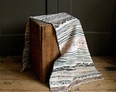 Vintage Rag Rug, Handwoven Runner