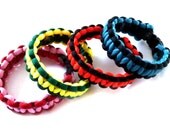 Custom Paracord Bracelet Reversible Handwoven Jewelry, Choose Your Own Colors & Size
