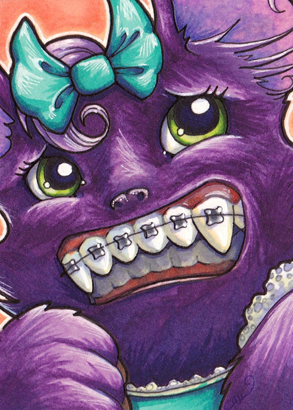 Cynthia and the Orthodontist ACEO